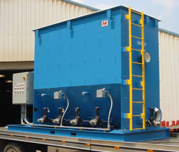 painted carbon steel oil water separator